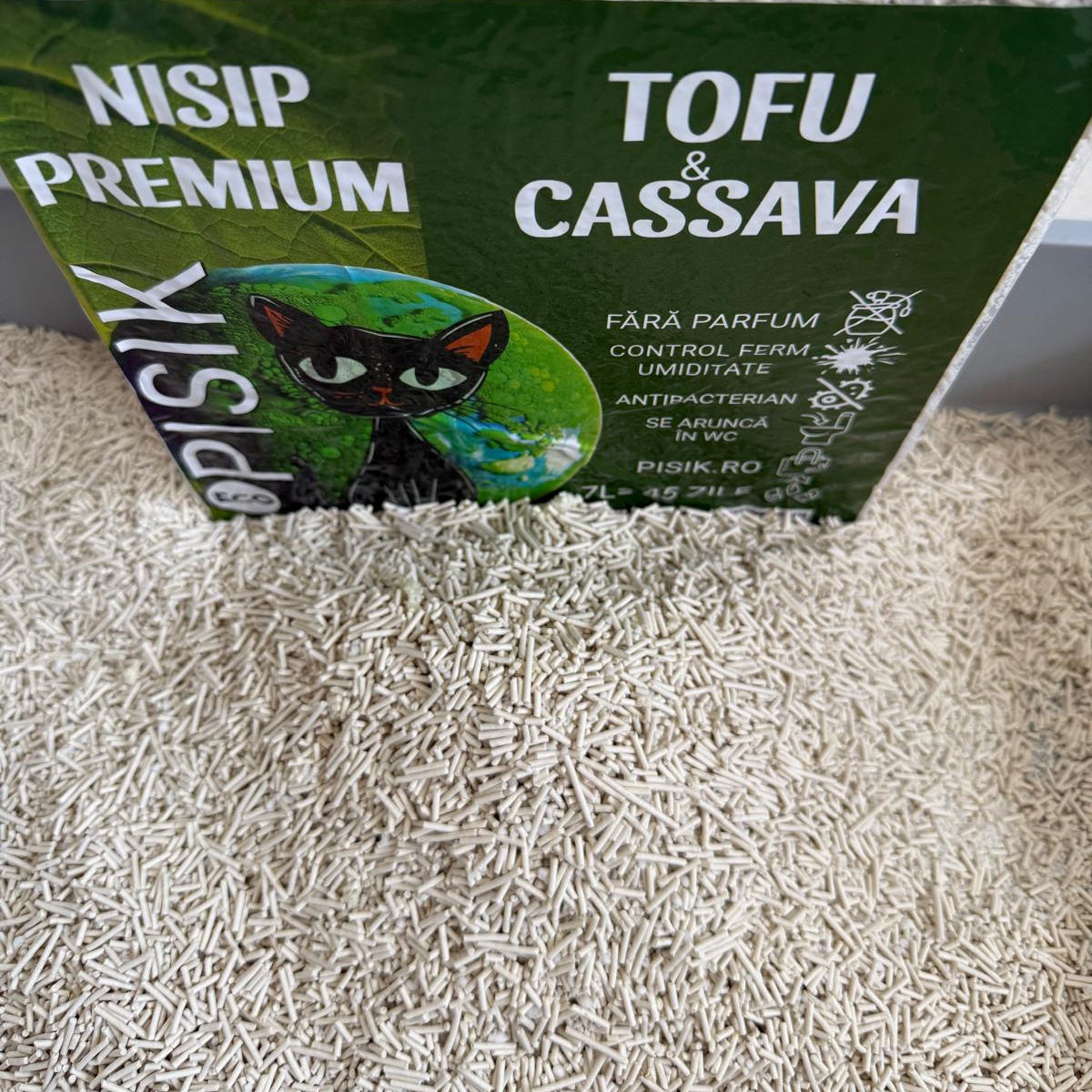 Nisip mix TOFU & CASSAVA natural 7L