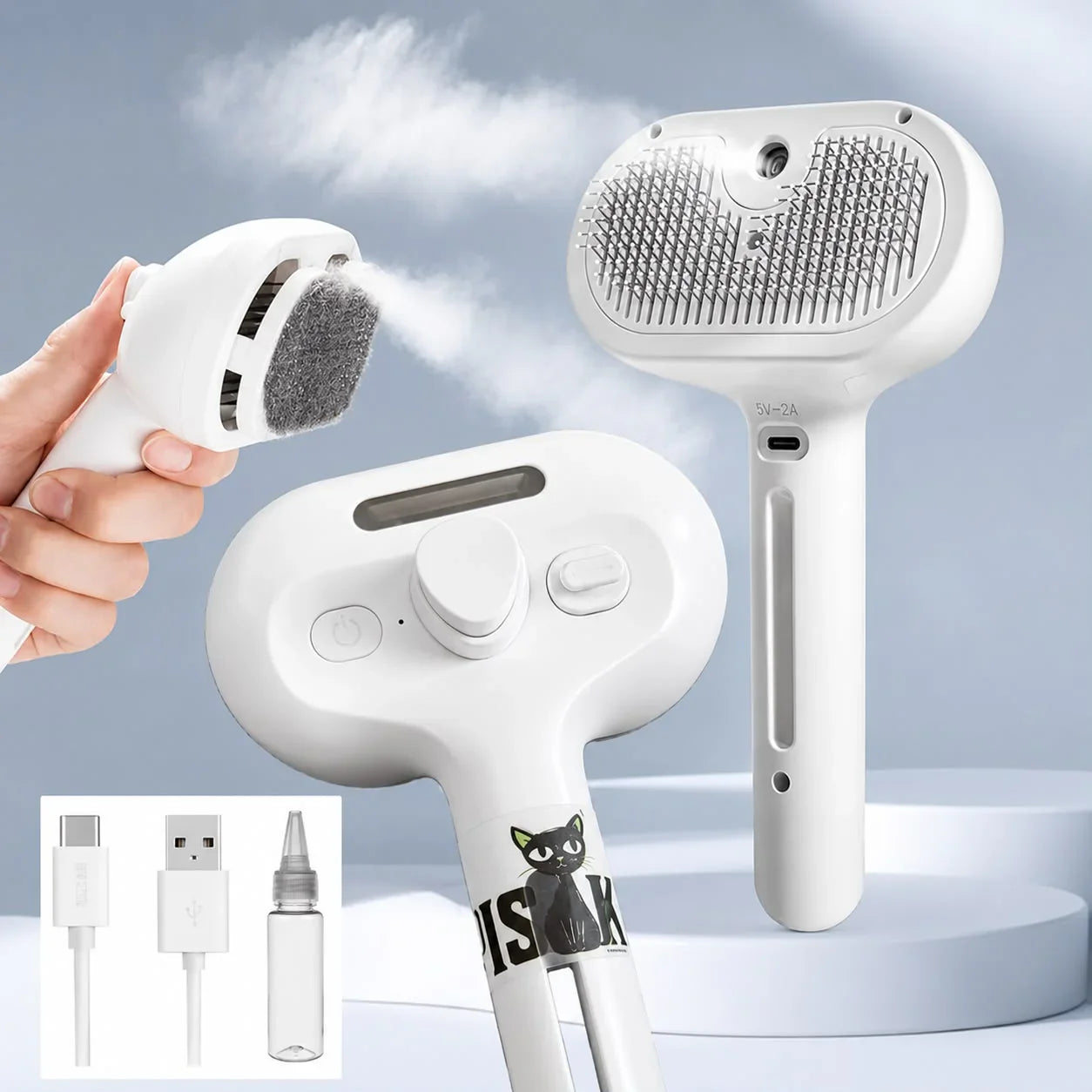 Perie SPA cu aburi 3 in 1 pentru pisici PISIK⁠